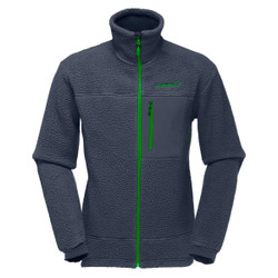 Norrona Trollveggen Thermal Pro Jacket Men's in Cool Black and Classic Green